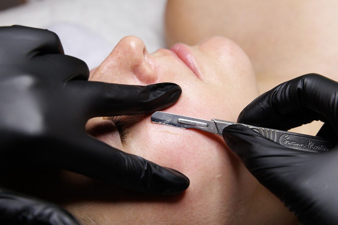 Esthetician detail work at Progress MD